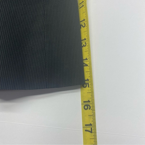 Theory Women’s Blazer 2 Black Pinstripe Tailored Stretch Notch Lapel Lined - Picture 7 of 13